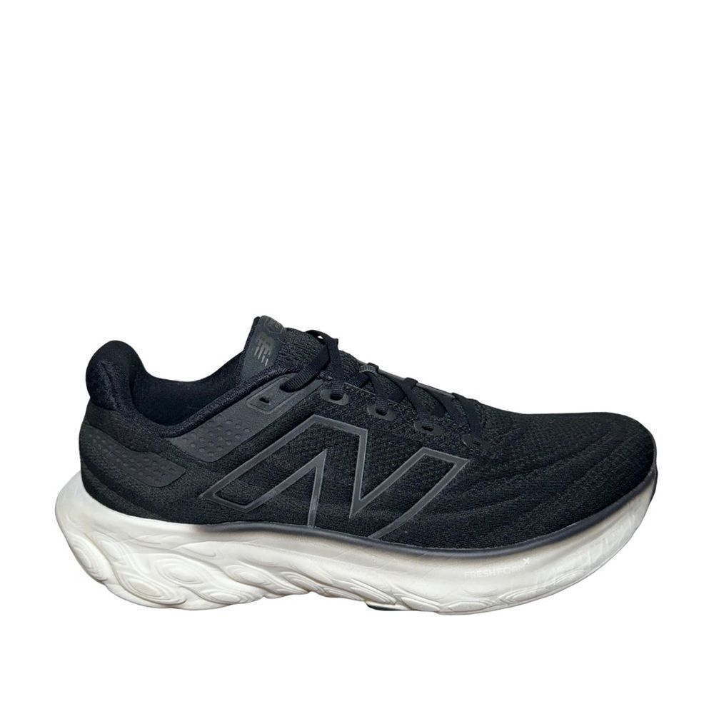 New Balance 1080 Black Running Shoes with White Sole size 12.5 2E